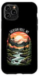 iPhone 11 Pro Jackson Hole Wyoming USA Scenic Mountain Retro Sunset Style Case