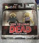 The Walking Dead Series 1 MiniMates Dale Winter Coat & Female Zombie Figure Set