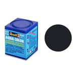 Revell Matt Black (RAL 9011) Aqua Colour Acrylic - 18ml Model Paint No.8