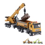 Alloy Crane With Dump Truck Model Toy Construction Crane Dump Truck Toy Supply