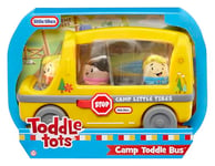 Little Tikes Toddle Tots Camp Toddle Bus - Ensemble de Jeu Toddle, Comprenant un Bus et 3 Personnages pour Jouer à Faire Semblant, Jouet et Cadeau pour les Enfants, Garçons et Filles Âgés de 1 à 5 Ans