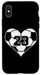 iPhone X/XS Soccer Number 23 Jersey Funny Soccer Heart Game Day Case