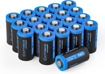 20 Piles Cr2 3V, Piles Jetables 1000 Mah Adaptées Aux Appareils Électroménagers, Systèmes D'Alarme, Lampes De Poche Et Plus Encore.