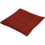 Alba - coussin vintage rouge avec rembourrage et attaches pour chaise