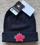 Official NIKE CANADA ICE HOCKEY Soft Knit Black Cuff BEANIE HAT Toque  Can3