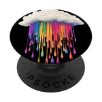 Colorful Rain Cloud Artwork For Joyful Nature Lovers PopSockets Adhesive PopGrip