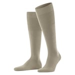 FALKE Men's Airport M KH Wool Cotton Long Plain 1 Pair Knee-High Socks, Green (Forest 7474), 10-11