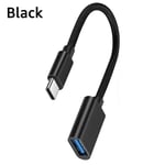 Câble adaptateur USB 3.0 OTG de type C,pour Samsung S20,S10 +,Xiaomi Mi 11,Android,MacPle,souris,manette de jeu,tablette,PC - Type Black