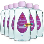 6x Johnsons Baby Gentle Massage Oil 500ml Daily Care for Delicate Skin