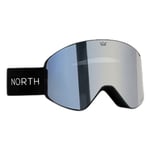 NORTH Freeride Silver/Svarta skidglasögon