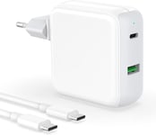 Chargeur 67W pour Mac Book Pro/Air, Adaptateur d'alimentation USB C Compatible avec MacBook Air MacBook Pro 13 14 15 16 Pouces 2024 2023 2022 2021 2020, M1 M2 M3 Laptop, iPad, 2M/6.6FT USB-C.[G795]