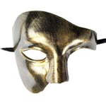 Maskerad Mask Retro Opera Phantom Enöga Halv Ansikte Kostym