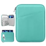 Dadanism 9-11 Pouces Tablette Housse Pochette pour iPad Air 11" 2024, iPad 9/8/7e Gén 10,2, iPad Pro 11 M4 M2 2024-2018, iPad Air 5/4 10,9, iPad 10e Gén 10,9, Galaxy Tab A8/A9+/S9 FE, Lac Clair Bleu