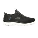 Skechers Homme Summits High Range Baskets, Black Mesh/Trim, 47.5 EU