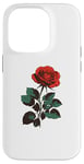 iPhone 14 Pro Cute Red Roses Flower Gardening Red Flower Valentines Day Case