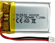 DC 3,7v 350mah 602030 Piles au Lithium pour VXI blueparrott b350-XT B450-XT B550-XT B350XT B450XT B550XT Bluetooth Headset, Compatible avec Le tachygraphe vantrue