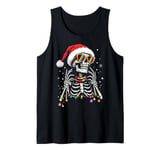 Christmas Skeletor With LGBT-Q Sunglasses Pride Christmas Tank Top