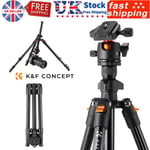 K&F CONCEPT Camera Tripod Stand Aluminum Alloy 160cm/62.99 For DSLR Cameras K2V6