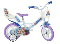 Dino Bikes Snow Queen Bicycle 12" Bike Cycling Removable Stabilisers 3-5 Years