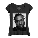 T-Shirt Femme Col Echancré Ol' Dirty Bastard Rapper Rap Hip Hop Photo 90's Wu Tang Clan