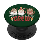 Hot Cocoa Crew Père Noël renne bonhomme de neige chocolat PopSockets PopGrip Adhésif