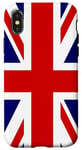 Coque pour iPhone X/XS Royaume-Uni Drapeau UK Cadeau pour les Britanniques