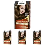 Schwarzkopf - Palette - Coloration Permanente Cheveux - Crème Soin - Couvre 100% des Cheveux Blancs - Tenue 8 semaines - Chatain Chocolat 700 (Lot de 4)