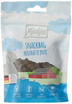 MjAMjAM - snack premium pour chat - sachet snack - copieux canard, pack de 1 (1 x 125 g), naturel sans conservateur de synthèse