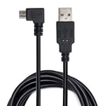 90 Degree Right Angle Micro Male to USB Male Data Charge Cable For Phone Tablet