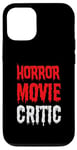 Coque pour iPhone 12/12 Pro Critique de film d'horreur - Amateur de films d'horreur drôle