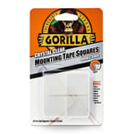 Gorilla Mounting Tape Squares Clear