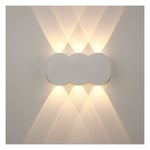 Applique Murale Minimaliste D'Intérieur Lampe Murale Led 6W Blanche, Applique Murale Moderne Pour Couloir, Chambre à Coucher, Salon (Blanc Chaud)