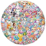 Kawaii Stickers Pack,100 Pcs Cute Stickers for Kids,Include Mixed Sticker with Frogs Puppies Kittens Ice Cream Sun Cactus Vinyl Waterproof Stickers for Water Bottle Laptop Guitar Helmet