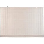 Rullgardin - DKD HEMINNREDNING - Vit - 122x15x15 cm - Bambu och polyester - Inredning