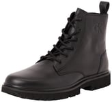 CK JEANS Homme EVA Mid Laceup Boot Tumbled YM0YM01174 Bottes, Black (Triple Black), 44.5 EU