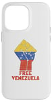 Coque pour iPhone 14 Pro Max Chemise vintage Free For Venezuela Freedom Venezuelan People