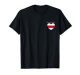 Love Belarusian Heart Minsk Cyrillic Script Belarus Flag T-Shirt