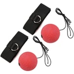 Vbest life 2-Piece Head-Mounted Solid Boxing Speed Ball Boxing Ball Fighting Training Bounce Response Ball Accessories