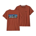 Patagonia P-6 Logo Responsibili-Tee, t-skjorte dame Quartz Coral 37567 QZCO L 2021