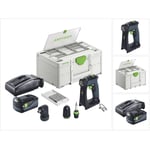 Cxs 18-Basic-Set Perceuse-visseuse sans fil 18 v 40 Nm Brushless + 1x batterie 5,0 Ah + chargeur + Systainer - Festool