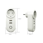 Prise de courant WiFi intelligente double USB EU SmartThings APP télécommande Echo Plus commande vocale fonctionne avec Alexa Google Home