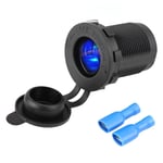 Jeffergarden Prise de courant allume-cigare 12 v avec led bleue pour voiture moto bateau