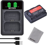 Batmax NP-FZ100 Batterie et Chargeur avec USB Type C Port pour Sony A9 A9R A9S, A7III A7IV A7RIII A7R3 A7R IV A7C A7S III A6600 ILCE 9M2 BC-QZ1 ILCE-7RM4A ILCE-7C ILCE-7M4 ILCE-6600