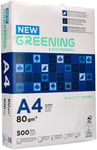 929591 Papier Greening Multifonctions A4 80g/M2 Heur 146 Opacité 94 Rigidité 112 Ramette Lot De 500 Vert