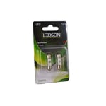 Lampa, C5W LED Röd 31 mm, 2-pack Ledson