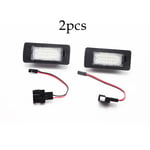 2x Canbus LED Nummer Nummerskylt Ljus Lampa För Audi A1 A4 B8 4D 5D A5 S5 2D 5D A6 S6 För VW Golf Passat Led Nummerlampa WHITE