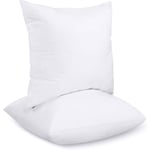 Bedding Coussins de Garnissage 45 x 45 cm (Lot de 2), Coussin à Recouvrir, Oreillers Intérieur, Rembourrage Coussins (Blanc) - Shining House