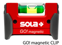 Magneettinen vatupassi Sola GO! magnetic CLIP