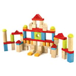 Jeujura - 8243- Jeux de Construction-Construire - Blocs de Construction - 82 Pieces en Bois