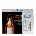 LRP Pure Vitamin C10 Serum 30ml + Eau Micellaire + Anthelios Age Correct SPF50